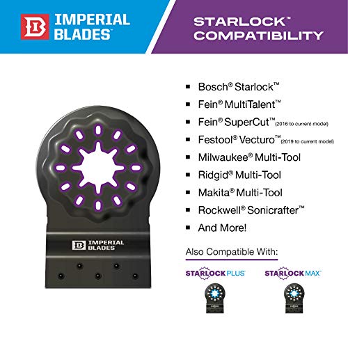 Imperial cuchillas ibsl620 – 1 Starlock triángulo carburo Hoja de grano, 1 unidad