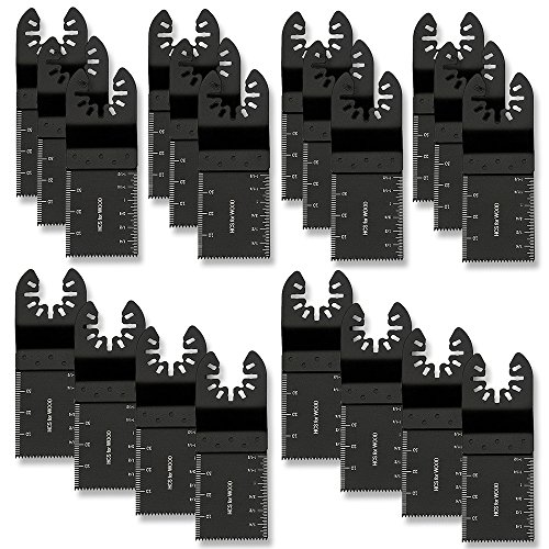 Jetcloud 10PCS Cuchillas Oscilantes Multiherramienta de Corte Acero Sierra para Madera Rápido Dientes de Carburo para Dremel Fein Multimaster Makita Bosch Mix Multitool Accesorios