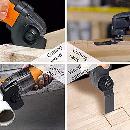 Juego de 12 cuchillas de sierra oscilante universales de liberación rápida para madera/metal/plástico multiherramienta para Bosch Craftsman Dewalt Dremel Fein Ridgid Tch Makita Milwaukee