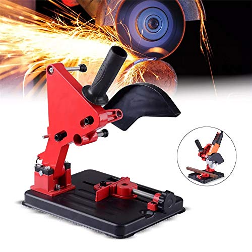 JZFUKSP Amoladora Angular Soporte Soporte Cortador Base de Hierro Fundido, Soporte de Base de Soporte de Aluminio, para Molino de 100-125 mm, Corte de Bricolaje para Trabajar la Madera