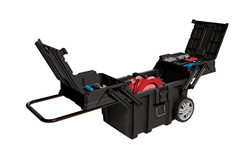 Keter 233743 Job Box - Carro Horizontal, Negro, 62.6 x 35.3 x 39 cm