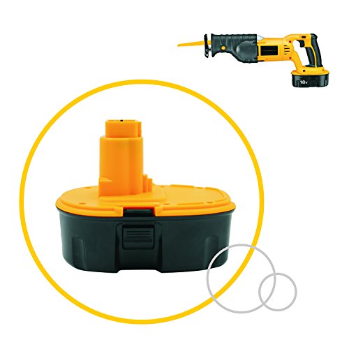 Kinon Reemplazo Herramienta Eléctrica Batería 18V 2.0Ah para Dewalt Taladro inalámbrico Destornillador DC9096 DE9039 DE9095 DE9096 DE9098 DE9503 DW9095 DW9096 DW9098 DC618 DC988KB