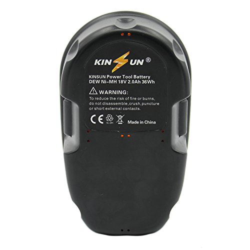 KINSUN Reemplazo Herramienta Eléctrica Batería 18V 2.0Ah Para Dewalt Taladro Inalambrico Destornillador DC9096 DE9039 DE9095 DE9096 DE9098 DE9503 DW9095 DW9096 DW9098 DC618 DC988KB