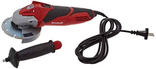 Kit de amoladora de ángulo Einhell TE-AG 125/750 (750W, revoluciones: 11000 1/min, discos de 125mm de diámetro),inclcuye maletin BMC, (ref. 4430885)