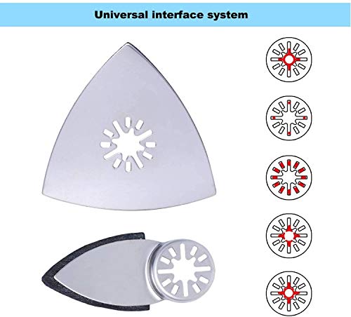 Kit de Lijado Triangulares Compatibles con Bosch Dewalt Fein Dremel Makita Milwaukee Porter Cable Ridgid Ryobi Rockwell Poweka