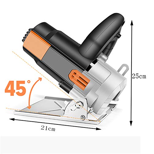 KOUPA Sierra Circular eléctrica, Sierra Circular de 1600 W, 4700 RPM, Profundidad de Corte Ajustable y ángulo de 35 mm / 45 ° para Cortar Madera y plástico