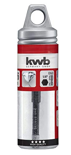 kwb 500306 Broca para azulejos para taladros, Hexágono E 6.3, 6 mm