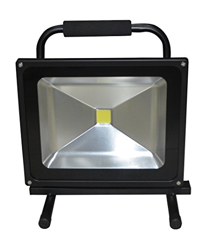 Lámpara de trabajo LED de 50 W, con batería recargable, color blanco frío, portátil, resistencia al agua IP65