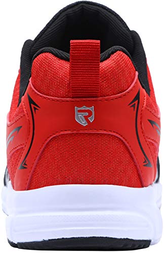 LARNMERN Zapatillas de Seguridad Hombres LM180105 SB Zapatos de Trabajo con Punta de Acero Ultra Liviano Suave y cómodo Transpirable(42.5 EU,Rojo)