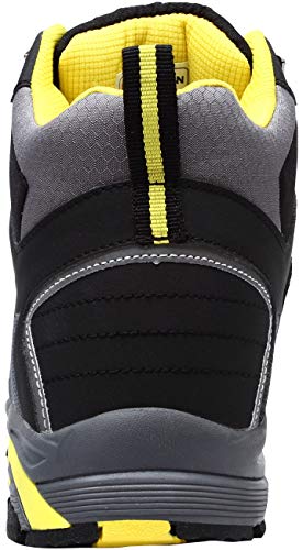 LARNMERN Zapato de Seguridad S3 SRC,LM-1702, con Tapa de Acero con Suela Antideslizante Caucho, Antiestático (42 EU，Gris)