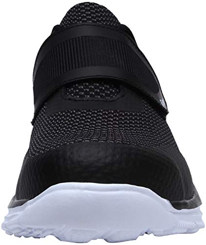 LARNMERN Zapatos de Seguridad Hombres LM180121 SBP Zapatillas de Trabajo con Punta de Acero Ultra Liviano Reflectivo Transpirable(46 EU,Blanco Negro)