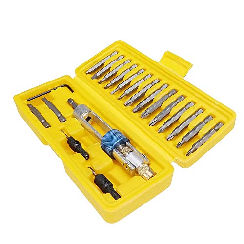 Las herramientas del destornillador kit de reparación de acero del kit del destornillador 20pcs media hora punta broca de acero de alta velocidad taladroatornilladora Doble Uso de la mano destornillad