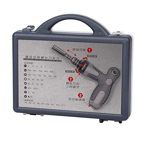 Las herramientas del destornillador kit de reparación de acero del kit del destornillador DIY Kit de herramientas de reparación 41 en 1 multi-propósito destornillador T Estilo palanca de trinquete tel