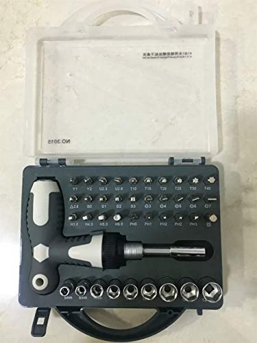 Las herramientas del destornillador kit de reparación de acero del kit del destornillador DIY Kit de herramientas de reparación 41 en 1 multi-propósito destornillador T Estilo palanca de trinquete tel