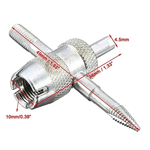 Las herramientas del destornillador kit de reparación de acero del kit del destornillador La válvula principal Destornillador de múltiples funciones del neumático del coche de la herramienta de repara