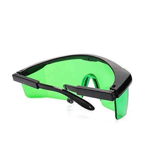 Láser verde Gafas mejoradas-Huepar GL01G Ajustable Gafas para mejorar la seguridad de protección para los ojos para Alineación de nivel láser verde