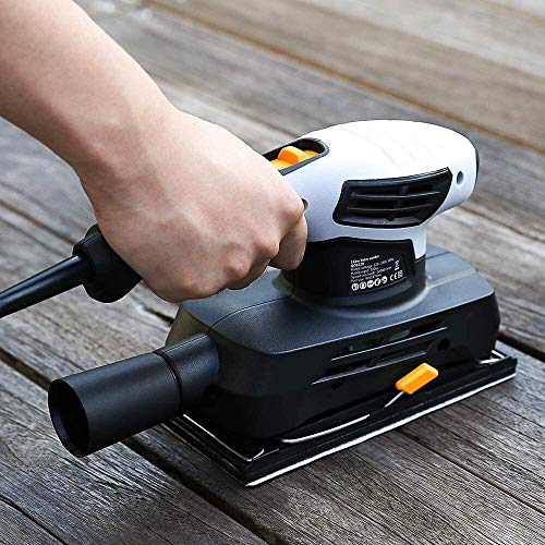 LCFF Lijadora Random Orbit Sander con 15 Piezas Sandpapers 160W 12000 RPM 187 × 90 mm eficiente colector de Polvo eléctrico Sander decoración del hogar DIY de Trabajo