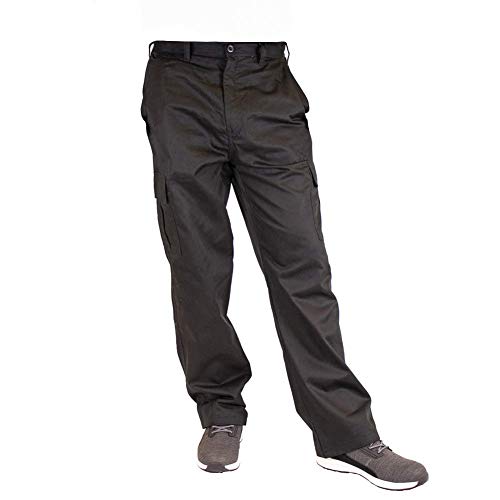 Lee Cooper 205 Cargo Pantalones, Negro, 34W / 31L para Hombre
