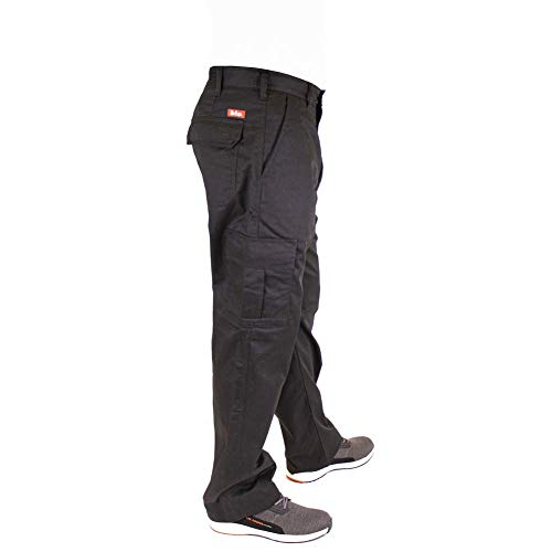 Lee Cooper 205 Cargo Pantalones, Negro, 34W / 31L para Hombre