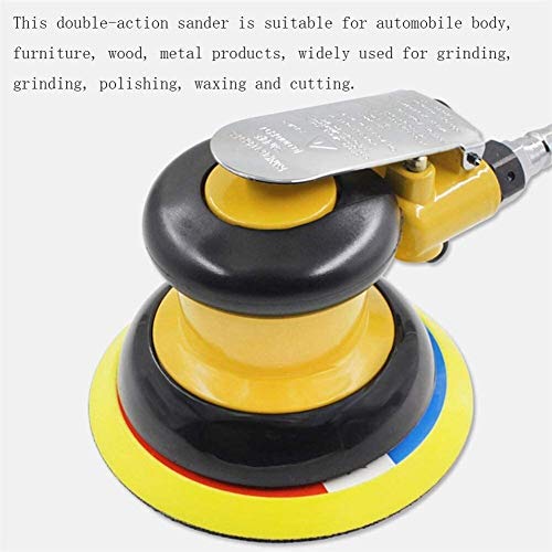 Lijadora Aire Random Orbital Sander Altura 5 Pulgadas Ligera Baja con 1 Llave de la decoración del hogar DIY de Trabajo