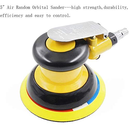 Lijadora Aire Random Orbital Sander Altura 5 Pulgadas Ligera Baja con 1 Llave de la decoración del hogar DIY de Trabajo