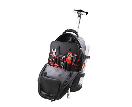 LTI by Krino 65991015 - Mochila trolley con organizador para profesionales, resistente, manejable y práctica, bolsillos 57 con puerto para PC y tablet, capacidad de 30 litros, capacidad de carga 20 kg