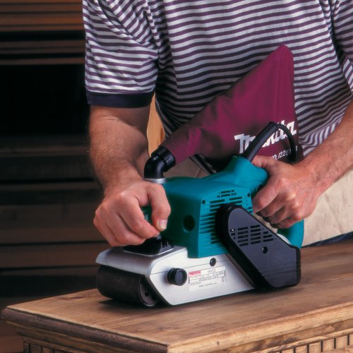 Makita 9403 Lijadora de banda, 500 m/min, 5.7 kg, 1200 W, 230 V, Azul, 10.2 cm