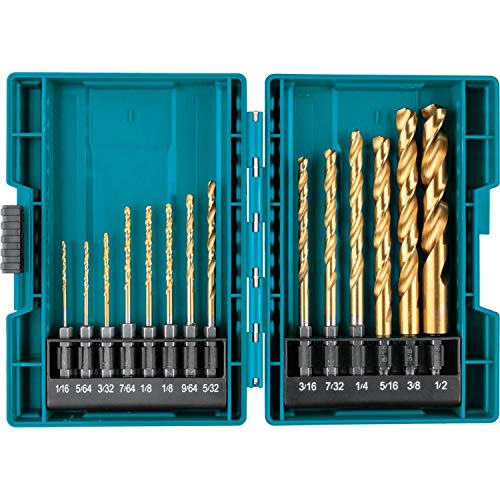 Makita B-65399 Impact Gold 14 piezas. Juego de brocas de titanio