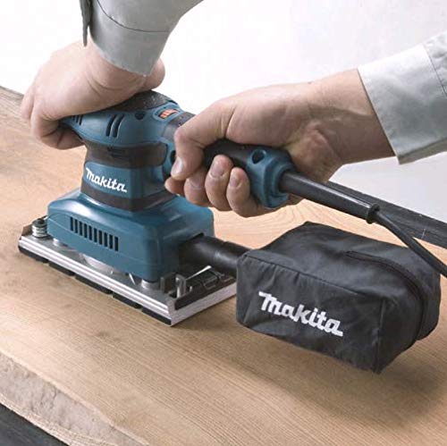 Makita BO3711 - Lijadora Orbital Electronica, 190W,  4000-11000 Rpm, 93 x 185 mm