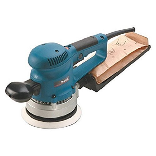 Makita BO6030 Lijadora Rotorbital Electronica 150 Mm 310W 4000-10000 Rpm 2.4 Kg, 310 W, 24 V, Azul, 15.2 cm