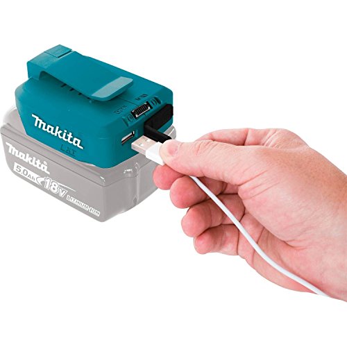 Makita DEBADP05- Adaptador USB, 18 V, color azul