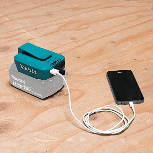 Makita DEBADP05- Adaptador USB, 18 V, color azul