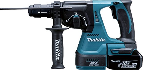 MAKITA DHR243RTJ Martillo Ligero, 4.7 W, 18 V, Negro, Azul, Con 2x baterías 5,0 Ah