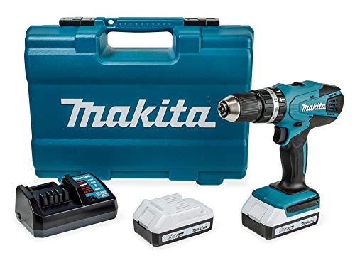 Makita HP457DWE10 Taladro percutor 2x18 V 1,3Ah Li, maletin y 74 accesorios incluidos