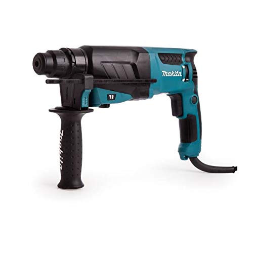 Makita HR2630 - Martillo rotativo combinado (26Mm, 230-240 V, 800 W, 0 - 1.200 Rpm, 40 posiciones)