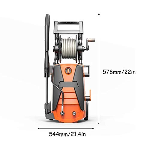 Máquina limpiadora automática eléctrica de alta presión a presión, con 11 accesorios, protección contra sobrecalentamiento y sobrecarga, almacenamiento integrado, para vehículo, hogar, jardín