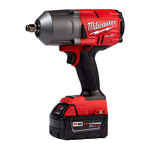 Milwaukee Electric Tools M18 Combustible 1/2" Impacto de alto par con Grasa Gu, Cromo (2767-22GG)