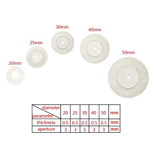 Mini disco de corte para accesorios rotativos Muela abrasiva de diamante Hoja de sierra circular giratoria Disco de diamante abrasivo para herramienta, 30 mm
