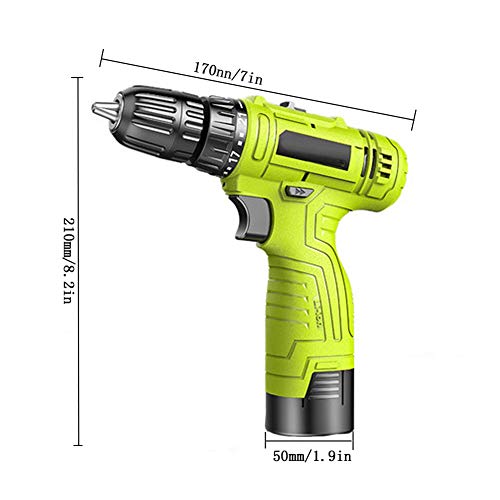 NECZXW1 Taladro eléctrico Destornillador eléctrico multifunción doméstico de Litio de 12V, Control de Velocidad del Motor, Funcionamiento Suave, Adecuado para Todo Tipo de Trabajo