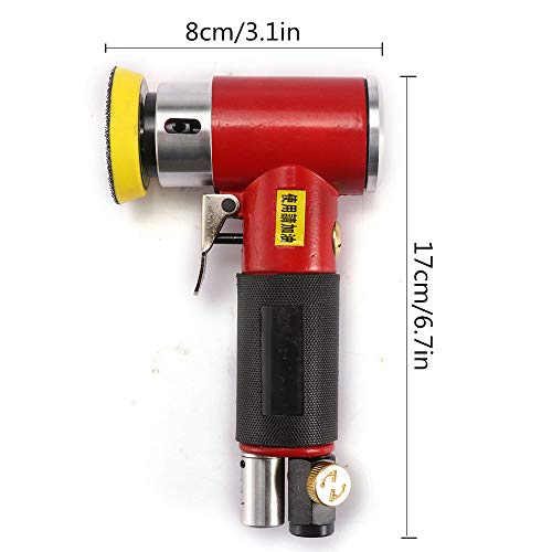 NLYWB Mini lijadora neumática, pulidora de Doble acción, Ruido de Baja vibración, Interruptor de Placa de presión, Adecuado para construcción, automóvil, etc, tamaño 6.7x3.1 Pulgadas