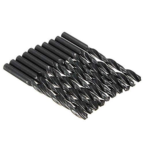 Nuokix 10pcs 9.0mm HSS caña recta Bits Gusano vuelta de hélice de perforación de solamente Brocas industriales