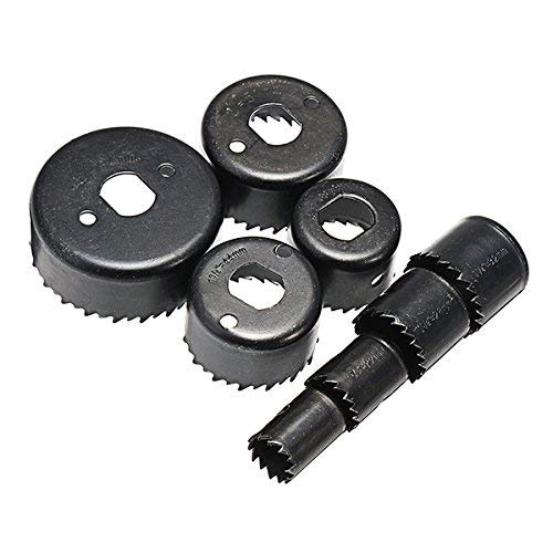 Nuokix 11pcs 19-64mm diente agujero sierra de corte del sistema de herramienta Kit de cortador de madera de Trabajo Broca Brocas industriales