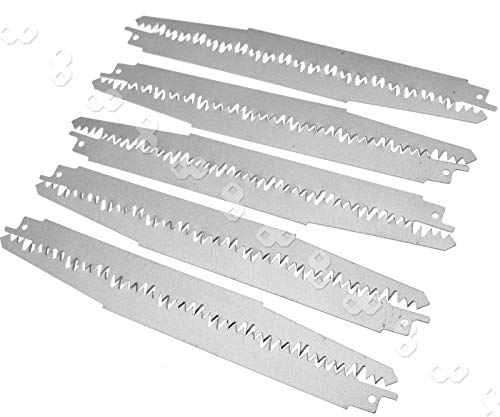 Ototec - Lote de 10 hojas de sierra alternativa, de acero de alto contenido de carbono, 240 mm, compatible con Bosch Makita