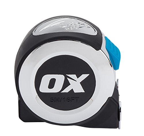 OX Tools OX-P020905 OX Pro 5m Cinta Métrica, negro/plata