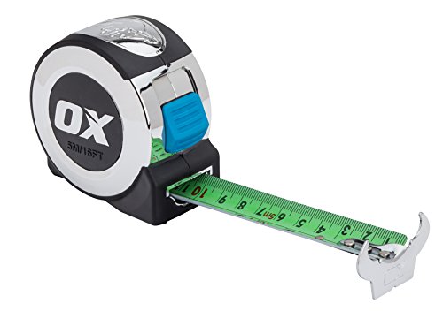 OX Tools OX-P020905 OX Pro 5m Cinta Métrica, negro/plata