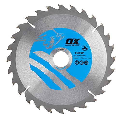 OX Wood Cutting Circular Saw Blade 210/30mm, 28 Teeth ATB