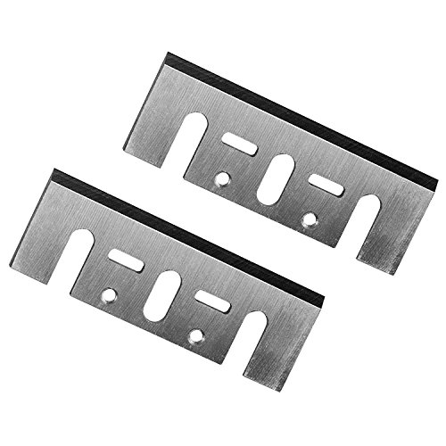 Pack de 2 – 3.1/4 "(82 mm) HSS Planer Cuchillas para Makita, Black & Decker, Bosch, DeWalt and Elu cepillos