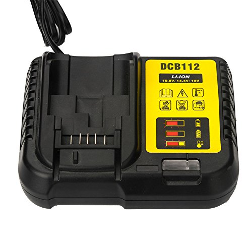 Para Dewalt DCB112 DCB115 DCB105 Cargador de batería de iones de litio 10.8V 12V 14.4V 18V 20V DCB101 DCB200 DCB140 DCB200