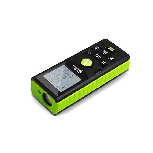 PerfectPrime RF0350, Laser Distance Digital Range Finder Meter Diastimeter Measuring Device With Clip 164ft / 50m, IP54 Water & Dust proof