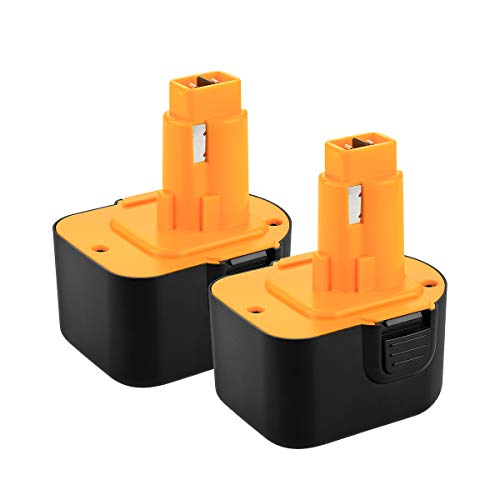 POWER-XWT 2pcs 3.0Ah 12V Batería de reemplazo Ni-MH para Dewalt DE9071 DE9074 DE9501 DW9071 DE9037 DC9071 Dewalt 12V Herramientas